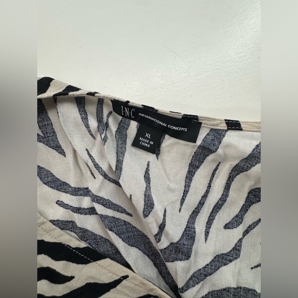 INC International Concepts Zebra Print Maxi Dress - Picture 3 of 5